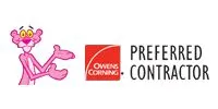 Image of a pink cartoon character holding a hammer with the text 'Certified Contractor' above it